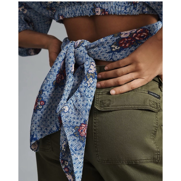 The Odells V-Neck Wrap Top Anthropologie XL - Picture 4 of 15